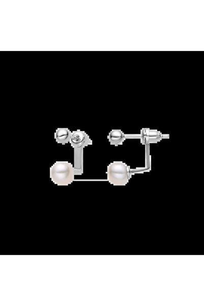 Lisa&Co. Cercei Argint Pearl Anchor S Argint placat cu rodiu / Perle de apa d...