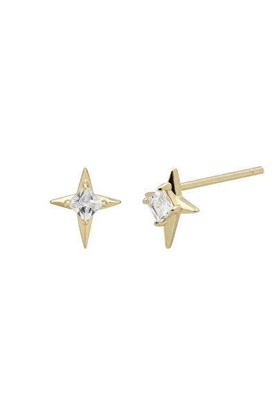 Lisa&Co. Cercei Argint Starlight Spark Argint placat cu aur galben / Zircon /...