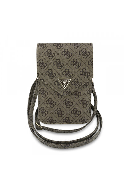 Guess Universal Phone Case, Guess, Fliptok Triangle 4G, Brown