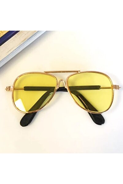 iğne izi Cat Eye Glasses Yellow Glass 21