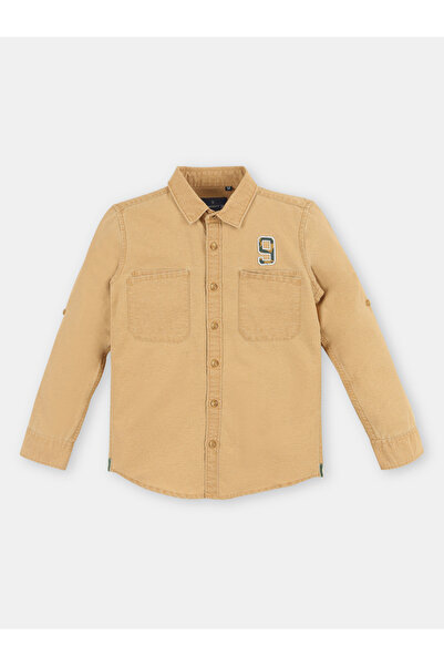 INFINITY By Styli Boys Solid Double Pocket Detail Long Sleeves Shirt