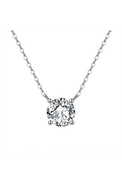 Raizel Silver chain with zirconia pendant, Caroline