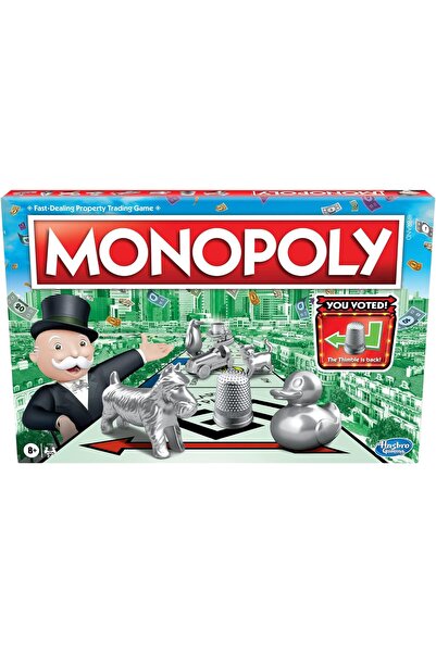 Monopoly لعبة لوحية، مصممة لـ 2 إلى 6 لاعبين، مثالية للأطفال من سن 8 سنوات فم...