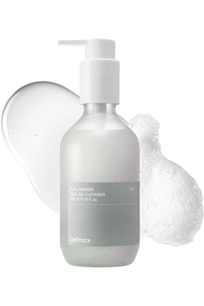 Celimax منظف جل مزدوج الحاجز لطيف مع السيراميدات، تنظيف عميق، ترطيب وتهدئة، 2...