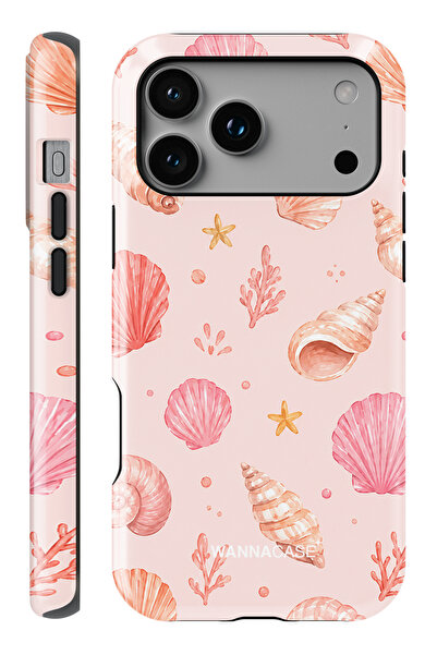 WANNACASE iPhone 17 Pro Max Coral Shell Çift Katmanlı Essential Tough Telefon...