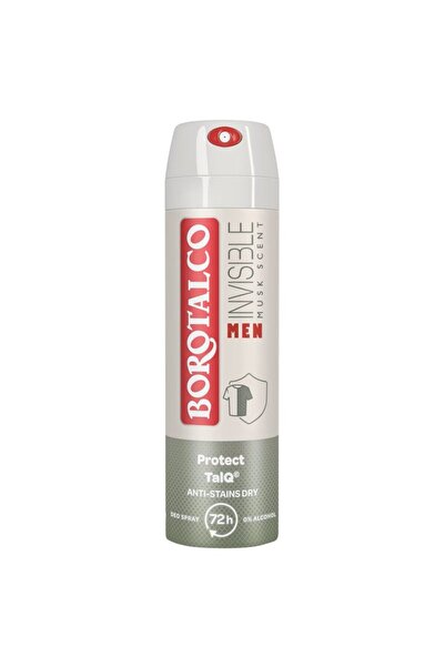 SOHO Antiperspirant Deodorant, Borotalco, 150 ml Men Invisibil Musk Scent,