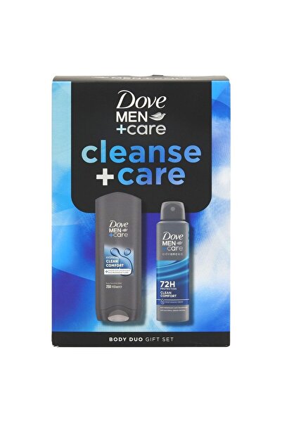 SOHO Caseta Cadou, Dove, Gel de Dus 250 ml, Deo150 ml Men Care Clean Comfort,
