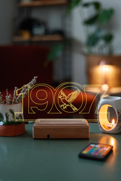 Modiwa Design 1907 Sarı Lacivert Kanarya Taraftar Hediyesi Lamba