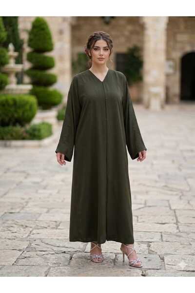 MYMİSİY Ferace Abaya with Shawl Dubai Silk Special Series 4 Standard Size