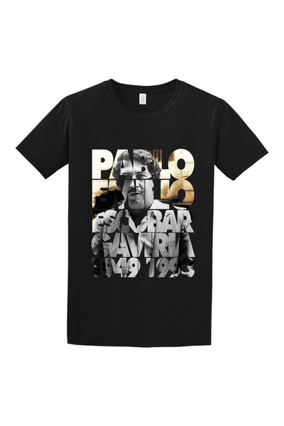 GILDAN Escobar Gaviria T-shirt - ΜΑΥΡΟ, XL