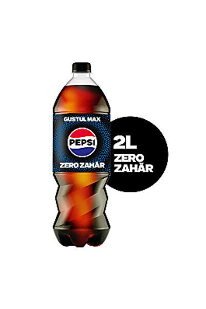 Pepsi Băutură carbogazoasă Max, zero zahăr, 2 L