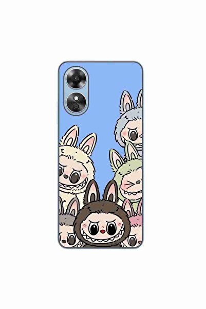 OEM Husa compatibila cu Oppo A17 Silicon Gel Tpu Model Labubu Pattern Blue
