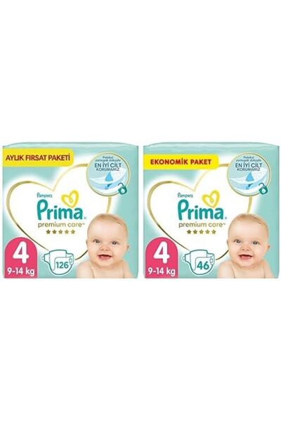 Yıldızan Livastore Bebek Bezi Premium Care 4 Beden 126 Adet Maxi Aylık Fırsat...