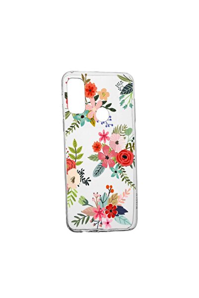 bestcase Husa Silicon Flowers, Compatibila Cu Motorola Moto E40, rezistenta l...