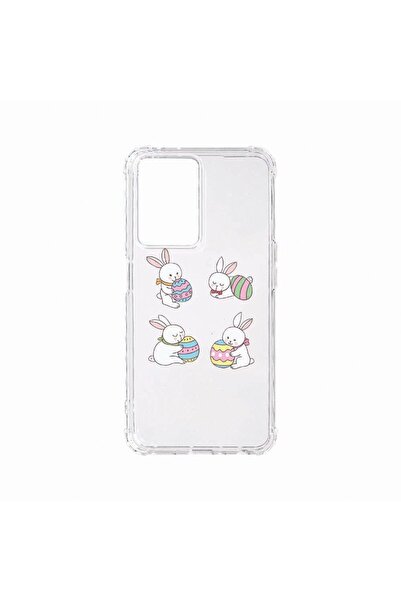 bestcase Противоударен калъф, съвместим с OPPO A57, Великденски заек, Удароус...