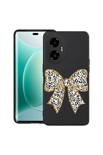 bestcase Калъф за Honor 300 с дизайн на леопардова панделка, TPU матов ултра ...