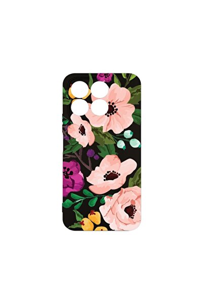 bestcase Husă pentru Honor X6b, BestCase® Slim Premium Silicon 1.2MM, Flori p...
