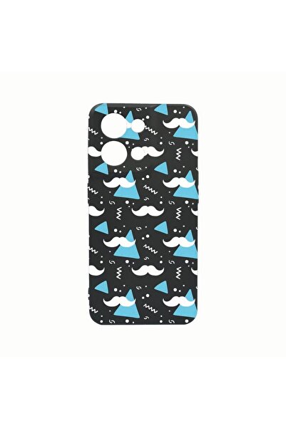 bestcase Θήκη σιλικόνης, Συμβατή με Oppo Reno8 Pro, Σχέδιο μουστάκι, Ανθεκτικ...