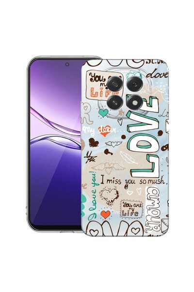 bestcase ¬Æ Husa pentru OPPO F29 cu Design Love, Clear Slim Silicon, Antisoc,...