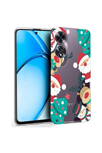 bestcase ¬Æ Husa pentru OPPO A60 4G, Clear Silicon 2MM, Xmas, Antisoc, Protec...