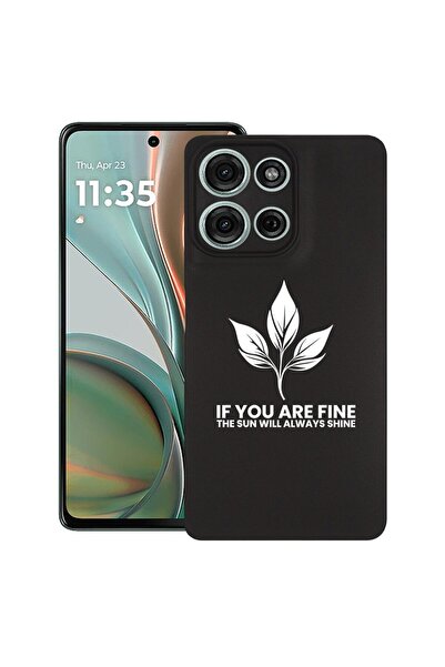bestcase Θήκη για Motorola Moto G75, Εάν είστε εντάξει, Λεπτή σιλικόνη 0.8MM,...