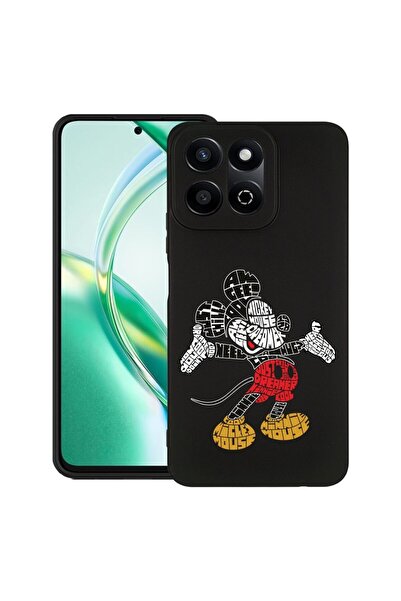 bestcase Θήκη για Honor 200 Smart, Λεπτή Σιλικόνη, Καλλιγραφία Μίκυ Μάους, Πρ...