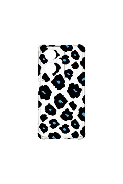 bestcase Αντικραδασμική Θήκη 1.5MM, Συμβατή με OPPO A79 5G, Μπλε Σχέδιο Λεοπά...