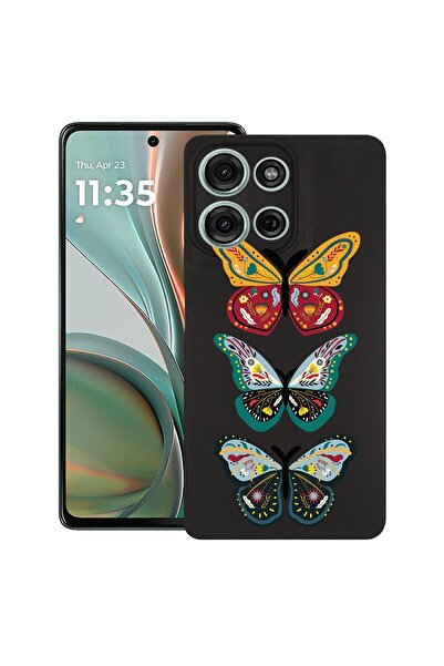 bestcase ¬Æ Husa pentru Motorola Moto G75, Butterfly, Slim Silicon 0.8MM, Ant...