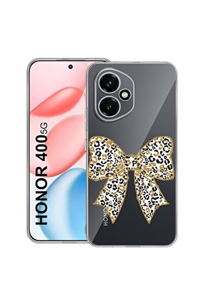 bestcase ¬Æ Husa Clear Silicon pentru Honor 400, Leopard Bow, 2036423 T 1873