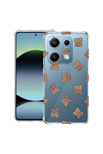 bestcase Противоударен калъф, съвместим с OPPO A6 Pro, с дизайн на мечешки мо...