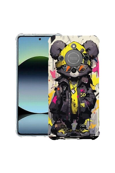 bestcase Husă Antișoc 1.5mm Compatibilă cu Honor Magic8 Lite, cu design Ursul...