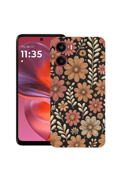 bestcase Θήκη TPU Υπέρλεπτη Συμβατή με Motorola Moto G06, Φλοράλ Φθινοπωρινό ...
