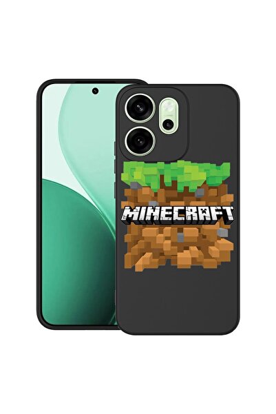 bestcase ¬Æ Husa TPU Ultra Slim Compatibil cu OPPO A5x, cu Design Minecraft, ...