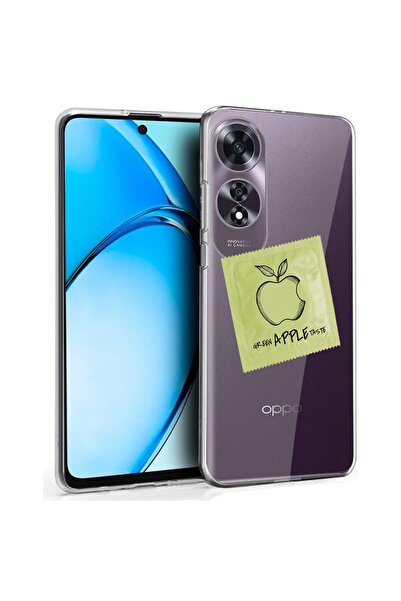 bestcase ¬Æ Husa pentru OPPO A60 4G, Clear Silicon 2MM, Apple taste green, An...