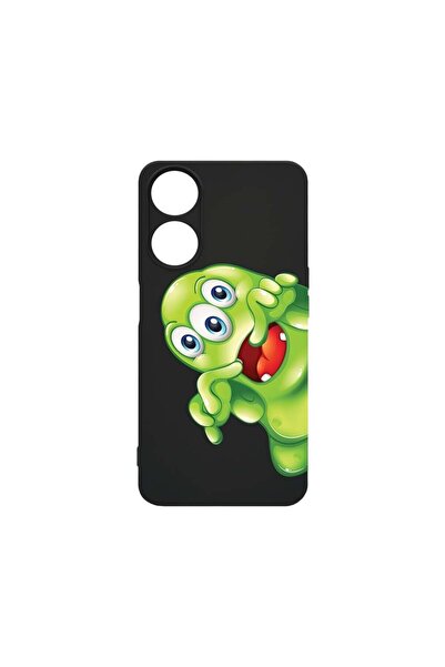 bestcase Тънък силиконов калъф 0.8ММ, съвместим с OPPO A58 5G, Зелен монстър,...