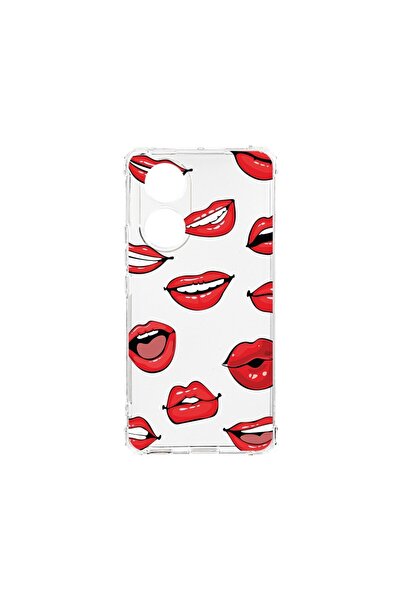 bestcase Αντικραδασμική Θήκη 1.5MM, συμβατή με OPPO A18, Σχέδιο Χειλιών - Φιλ...