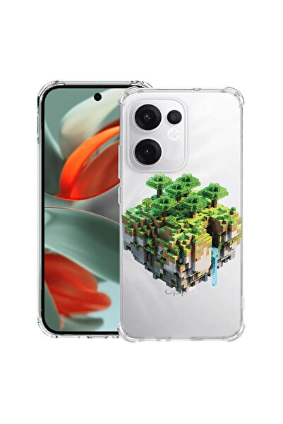 bestcase ¬Æ Husa compatibila OPPO Reno13 F 5G, Anti Shock 1.5MM, Minecraft, P...