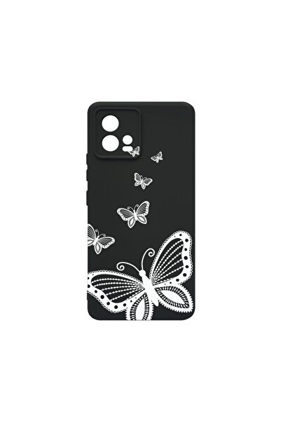 bestcase Тънък силиконов калъф 0.8ММ, съвместим с Motorola Moto G72, Десен с ...