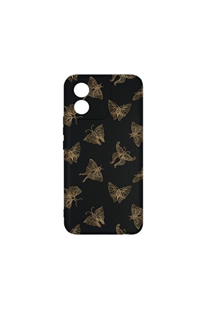 bestcase Λεπτή Θήκη Σιλικόνης 0.8MM, Συμβατή με Honor X5, Χρυσή Πεταλούδα, Πρ...