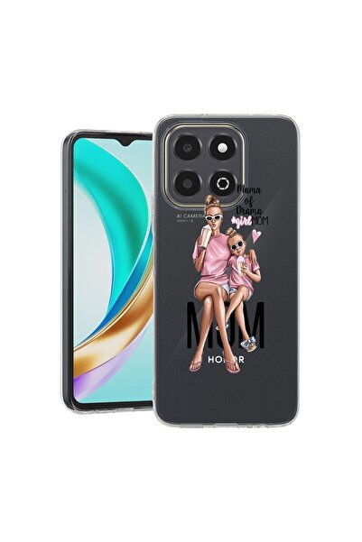 bestcase ¬Æ Husa Clear Slim Silicon Compatibila cu Honor X6c, Girl Mom Mama o...