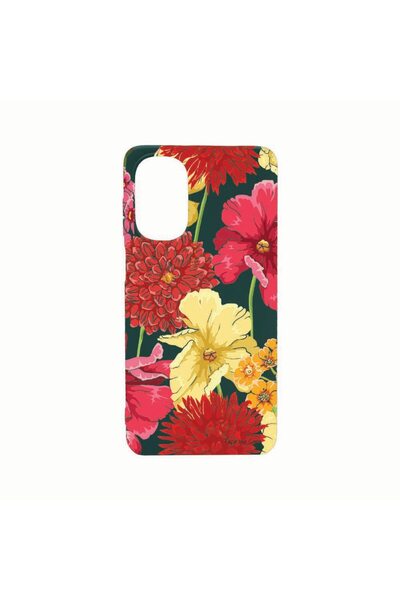 bestcase Husa Silicon, Compatibila Cu Motorola Moto E32s, Red Yellow Flowers,...