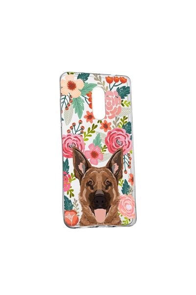 bestcase Θήκη Σιλικόνης Σκύλος και Λουλούδια, Συμβατή με Nokia 2.4, ανθεκτική...