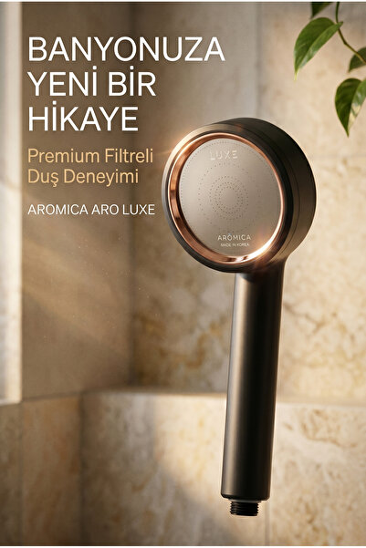 watalina Aromica ARO LUXE-BK Siyah Aromaterapi Filtreli Duş Başlığı C Vitamin...