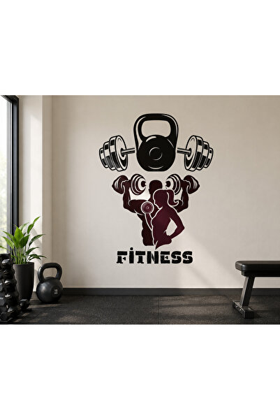 FTRMALZEMECİM Fitness Wall Sticker – Transparent Foil Uv Printing Gym Decor