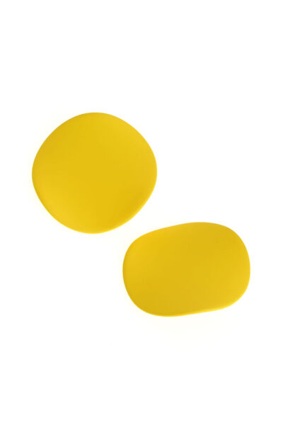 meli melo Cercei rotunzi galbeni cu design modern