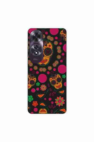 OEM Husa compatibila cu Oppo A60 4G Silicon Gel Tpu Model Halloween Floral Cr...