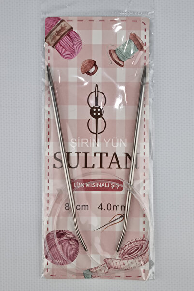 Sultan Plastik Misinalı 80 Cm Örgü Şişi 4 mm
