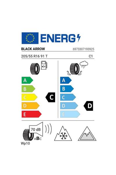 BLACK ARROW Anvelopa Iarna 205/55 R16 Wp10 91 T
