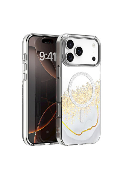 OEM Εποξειδική Μαγνητική Θήκη Mag-Safe για APPLE IPHONE 17 PRO MAX ΛΕΥΚΗ