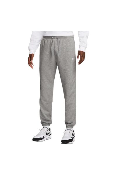 Nike Ανδρικό Παντελόνι Club με Λάστιχο στον Αστράγαλο από Βουρτσισμένο Φλις XXL